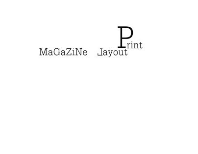 Magazine layout