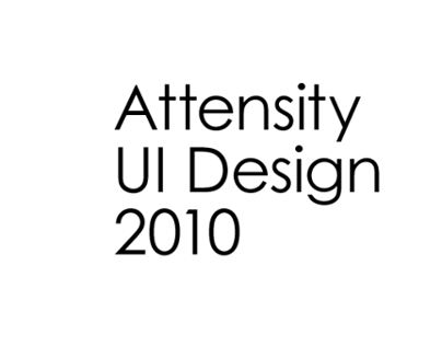 UI Design for Attensity, 2010