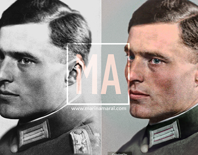 Colorization: Col Claus Schenk Graf von Stauffenberg