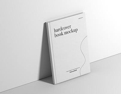 Free Hardcover Book Mockup PSD Template