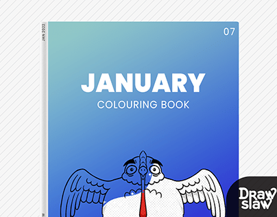 Drawslaw Digital Colouring Book [January 2022]
