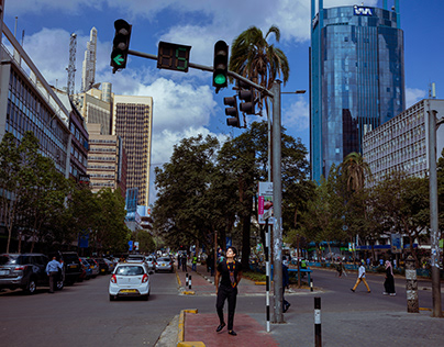 Street Style Portrait In Nairobi City County Kenya KICC