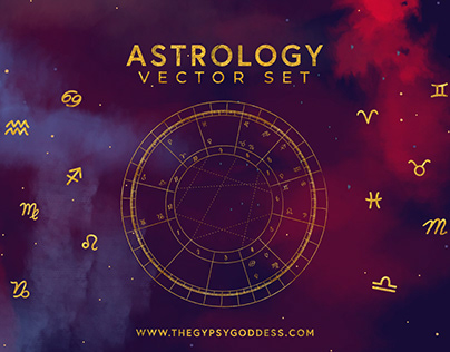 Astrology Vector Set Birth Chart By: The Gypsy Goddess