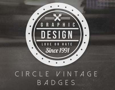 Circle Vintage Badges