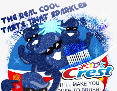 Kid's Crest Toothpaste Magazine Advertisement