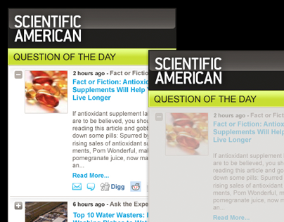 Scientific American Content Widgets