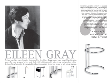 Eileen Gray Advertorial
