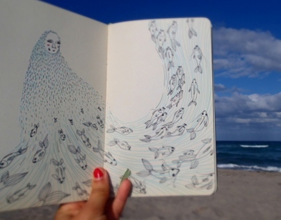 Dibujos de playa "Beach drawings"