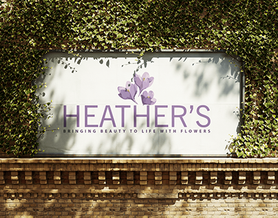 Heather's Flower Shop Visual Brand Identity