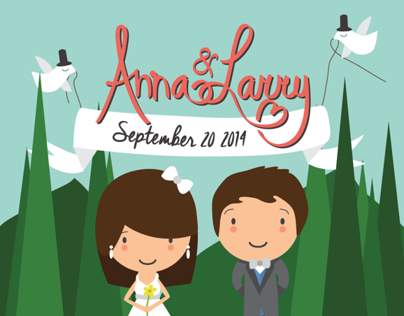 Wedding Stationary: Anna & Larry