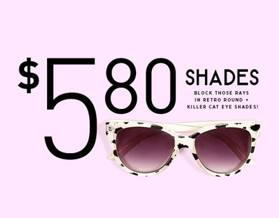 Sunglasses Web Promotion