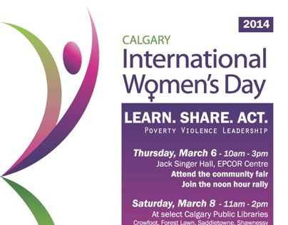 International Women's Day 2014- Calgary Poster