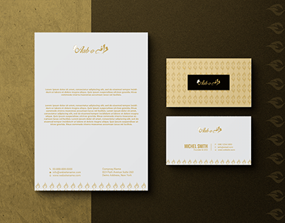 Business card | Latter head | Design | Aab-o-Dana
