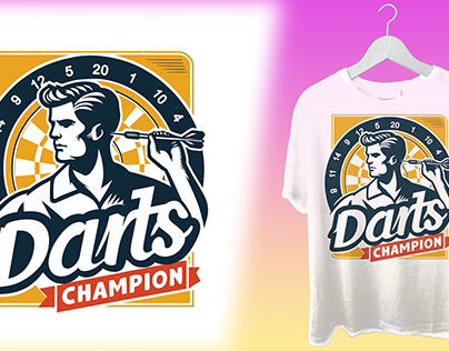 Darts Champion T-shirt Designs (Hit the Bullseye!)