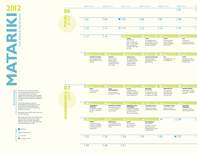 Matariki 2012 / Calendar & Booklet