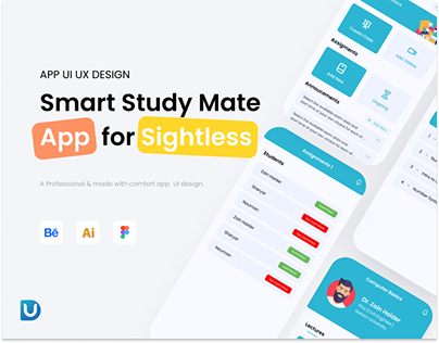 Smart Study Mate for Sightless - UI UX Design