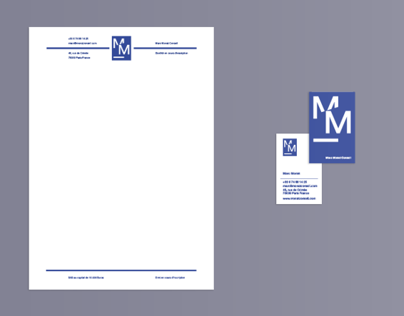 Visual identity for Marc Monat Conseil