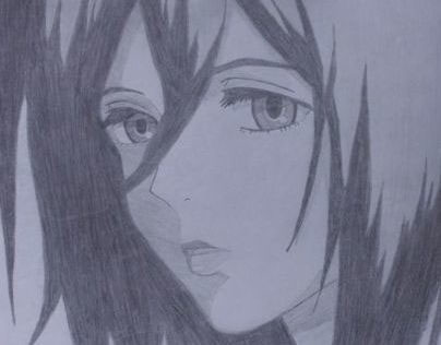 Ilustração Mikasa Ackerman