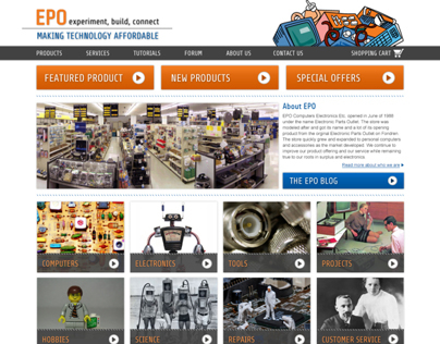 EPO Computers Concept Website Design