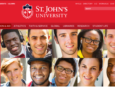 St John's University responsive website