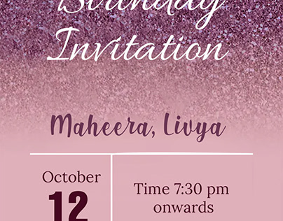 Birhday Invitation Card