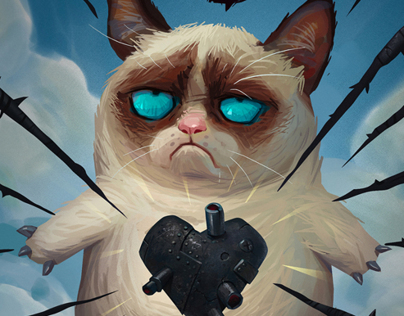 Grumpy Cat Valentine Cat