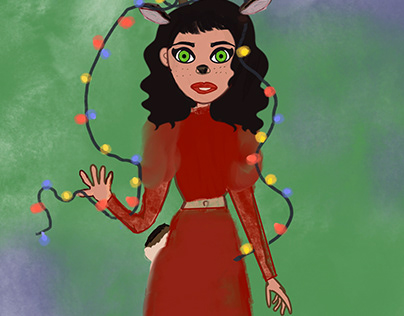 A fun holiday illustrated gif!