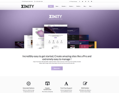 Xinity - Multi-Purpose Drag and Drop Theme