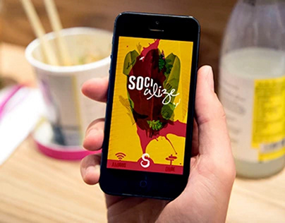 Visual identity and mobile app design - Socialize