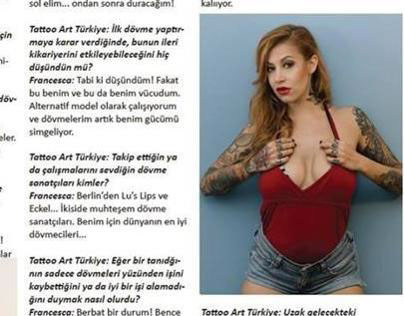 Tattoo Art Turkiye, spread  March 2014