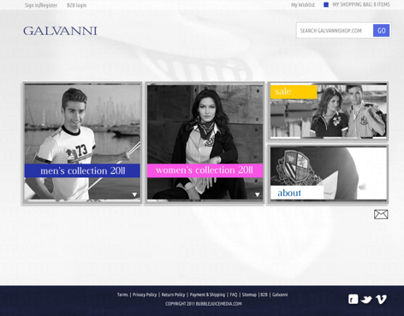 Galvanni Website UI Design