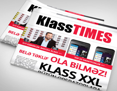 Bakcell KLASS newspaper concept