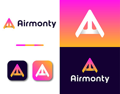 Airmonty Modern Logo | A Letter Logo Design