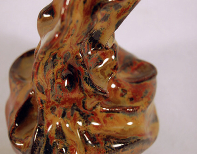 Vase trio close up glaze