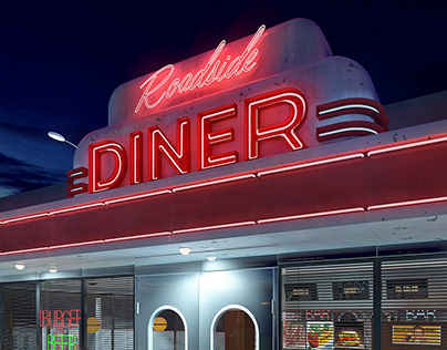 Vintage Roadside Diner
