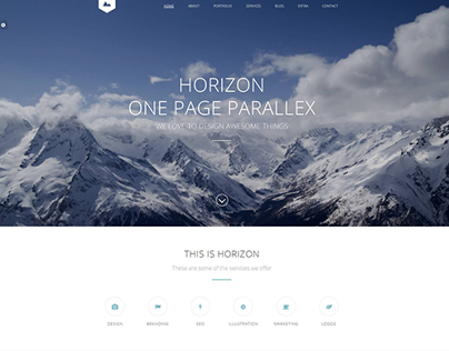 Horizon - One Page HTML5 Website