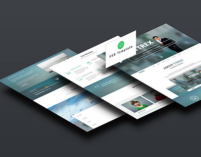 One Page PSD Template Free Resource