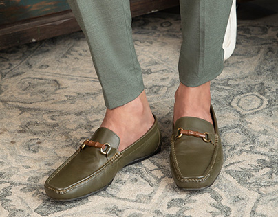 Buy Porter Green Leather Loafers for Men at Tresmode