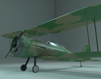 Gloster Gladiator Mk.1 Model - Blender
