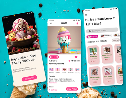 Ice cream delivery app