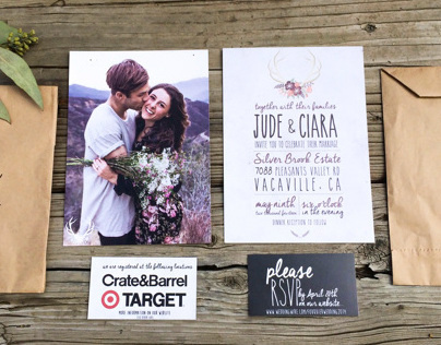 Jude + Ciara Wedding Invitations