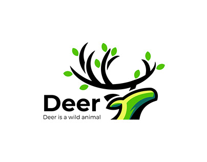 Deer Logo Design | Modern Logo Design | Color Logo
