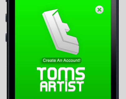 App Interface Design. (Toms Artist contest entry.)