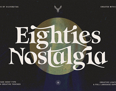 Eighties Nostalgia - Ligature Serif Font