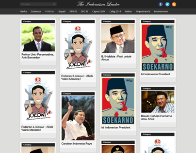 Indonesian Leaders - PSD Web Design