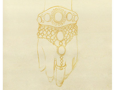 Costume Jewelry Hand-sketching 时尚配饰手绘效果图