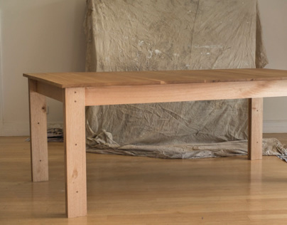 Table from recycled materials