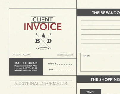 Invoice Design - Branding