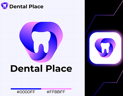 Dental Place Abstract Logo Design Concept