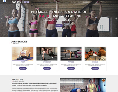 Fitness Gymhouse Wordpress theme